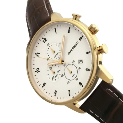 Reloj cronógrafo dorado hombre