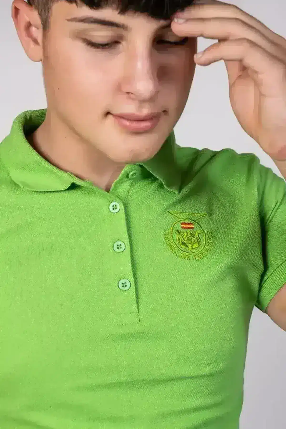 Polo unisex algodon verde manzana manga corta de Tierra de Tartessos