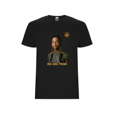 Camiseta unisex tribu negra manga corta